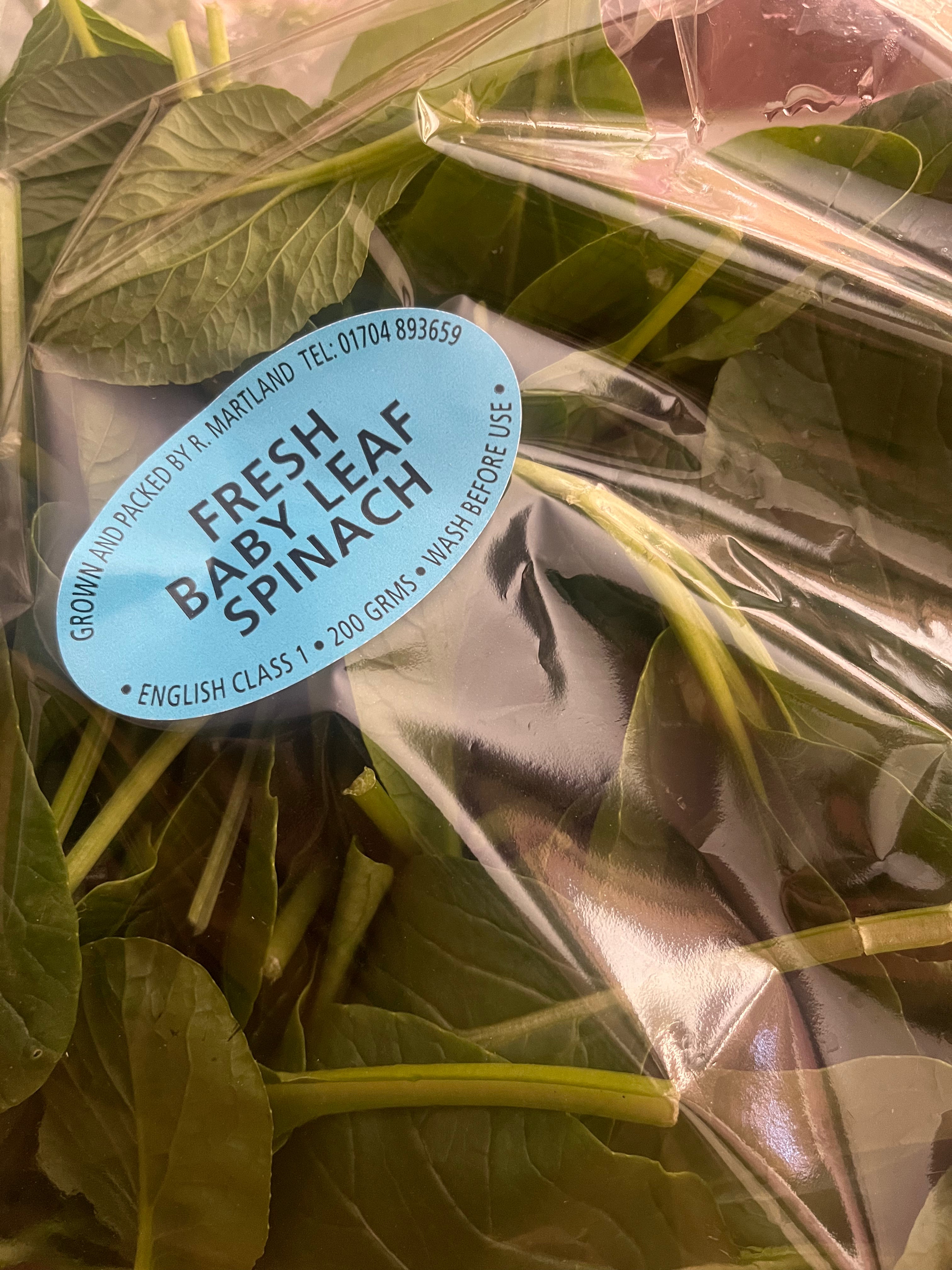 Baby Leaf Spinach 200g